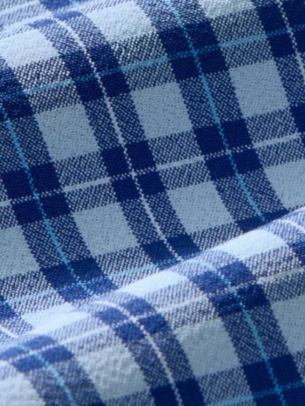 Mizzen Main Leeward Cobalt Ben Plaid No Tuck Dress Shirt NWOT - Picture 5 of 9